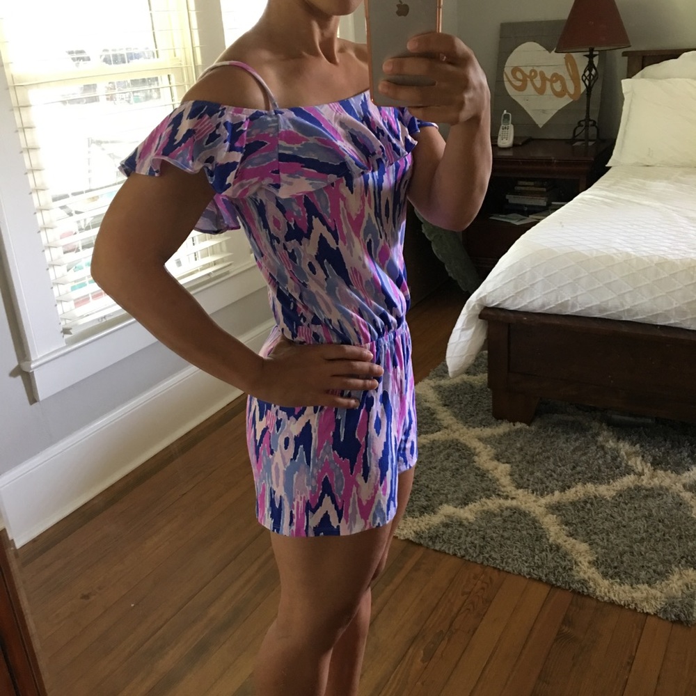 🚫Sold Lilly Pulitzer Klea Romper One Too Many XS - Picture 6 of 7